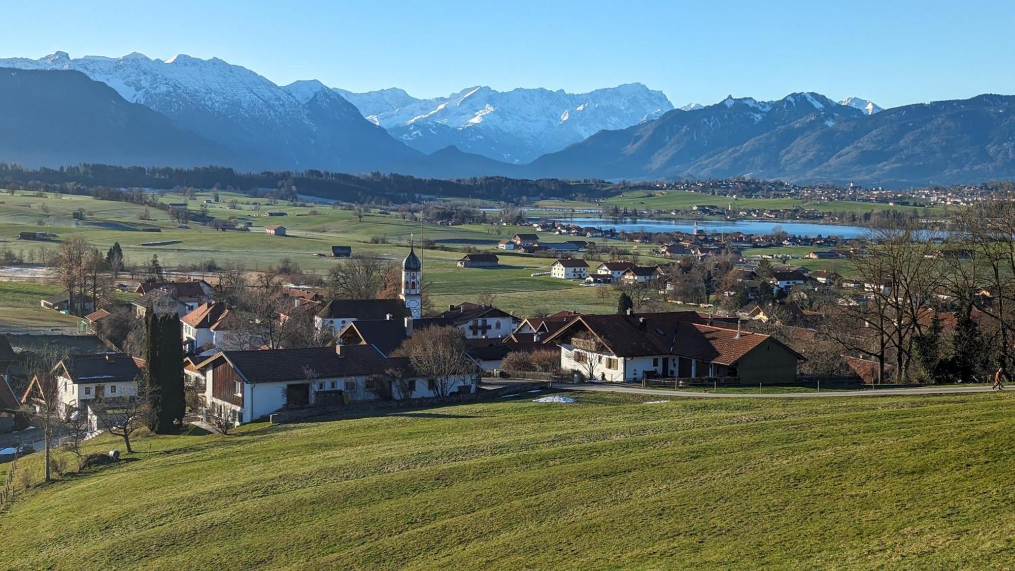 Liboria I Traumhafte Ferienwohnung In Aidling Am Riegsee Mit Atemberaubendem Panoramablick! Exterior foto